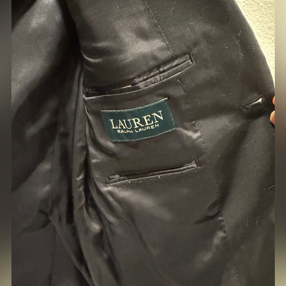 Lauren Ralph Lauren Boys Black Suit Jacket Blazer - Picture 3 of 4